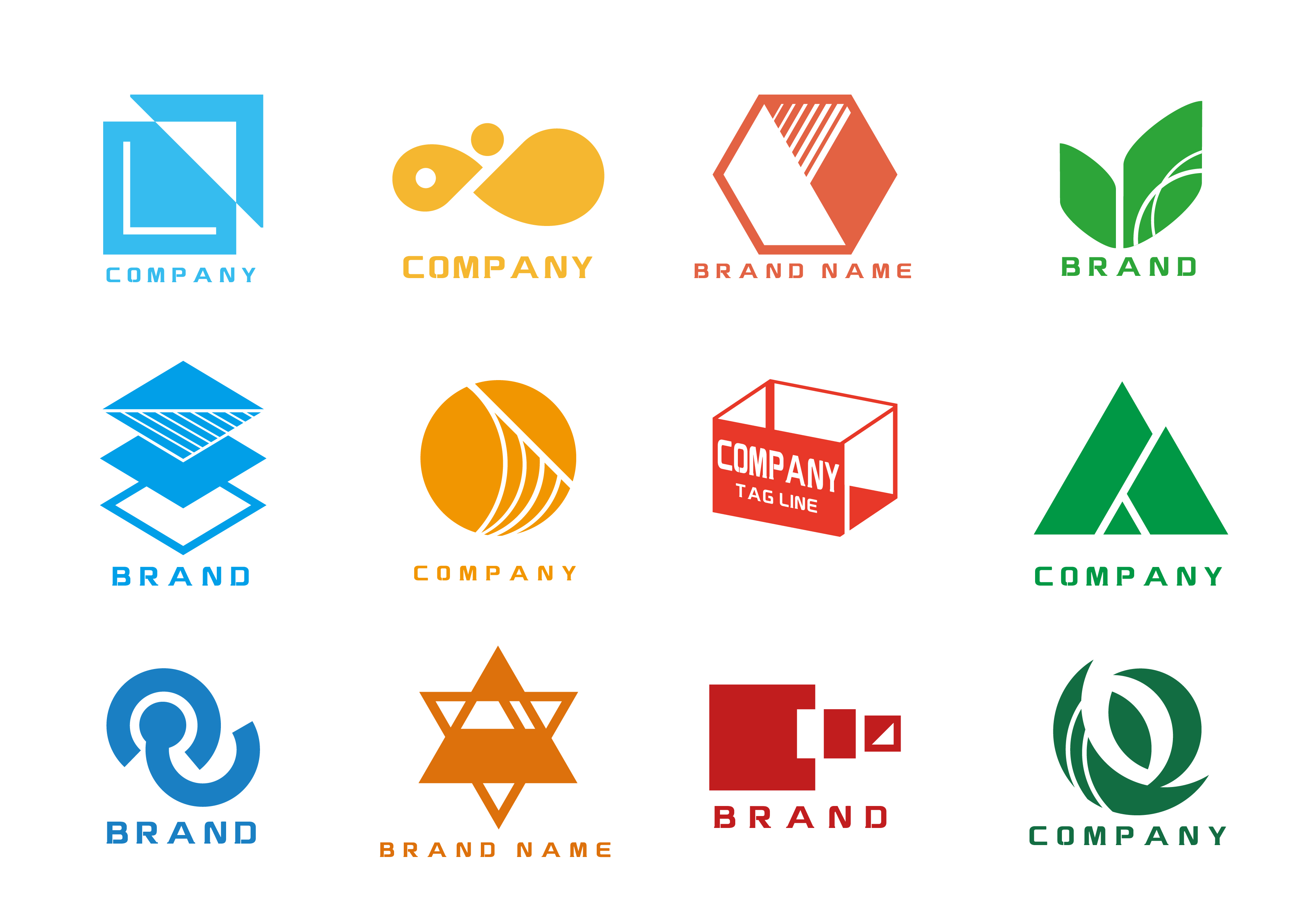 幾何之美 LOGO設計中幾何圖形標志的魅力與練習